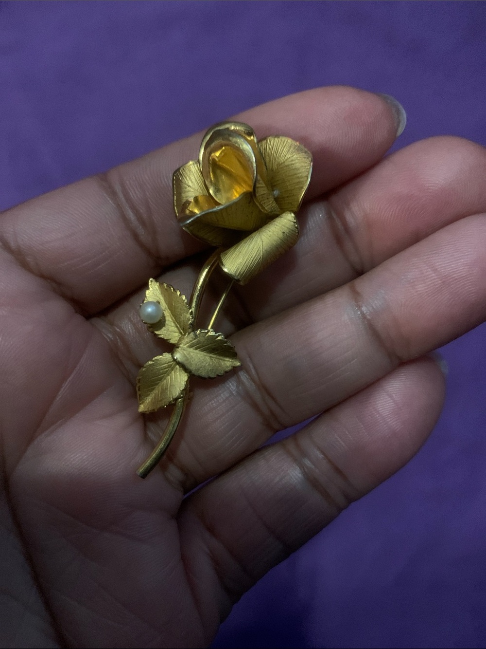 Vintage Gold Rose 🌹Brooch